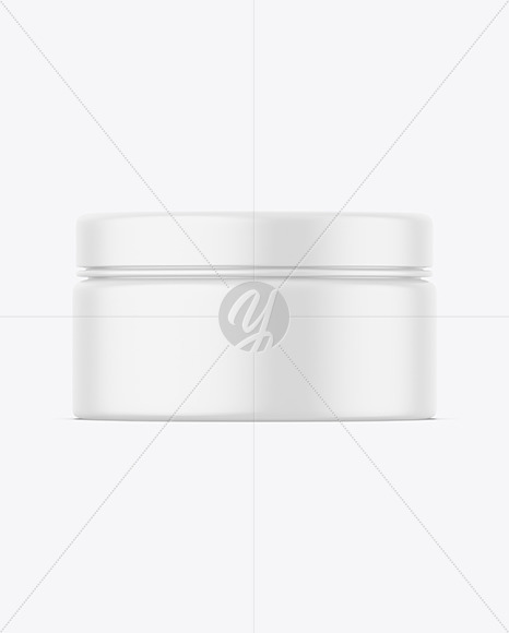 Matte Cosmetic Jar Mockup