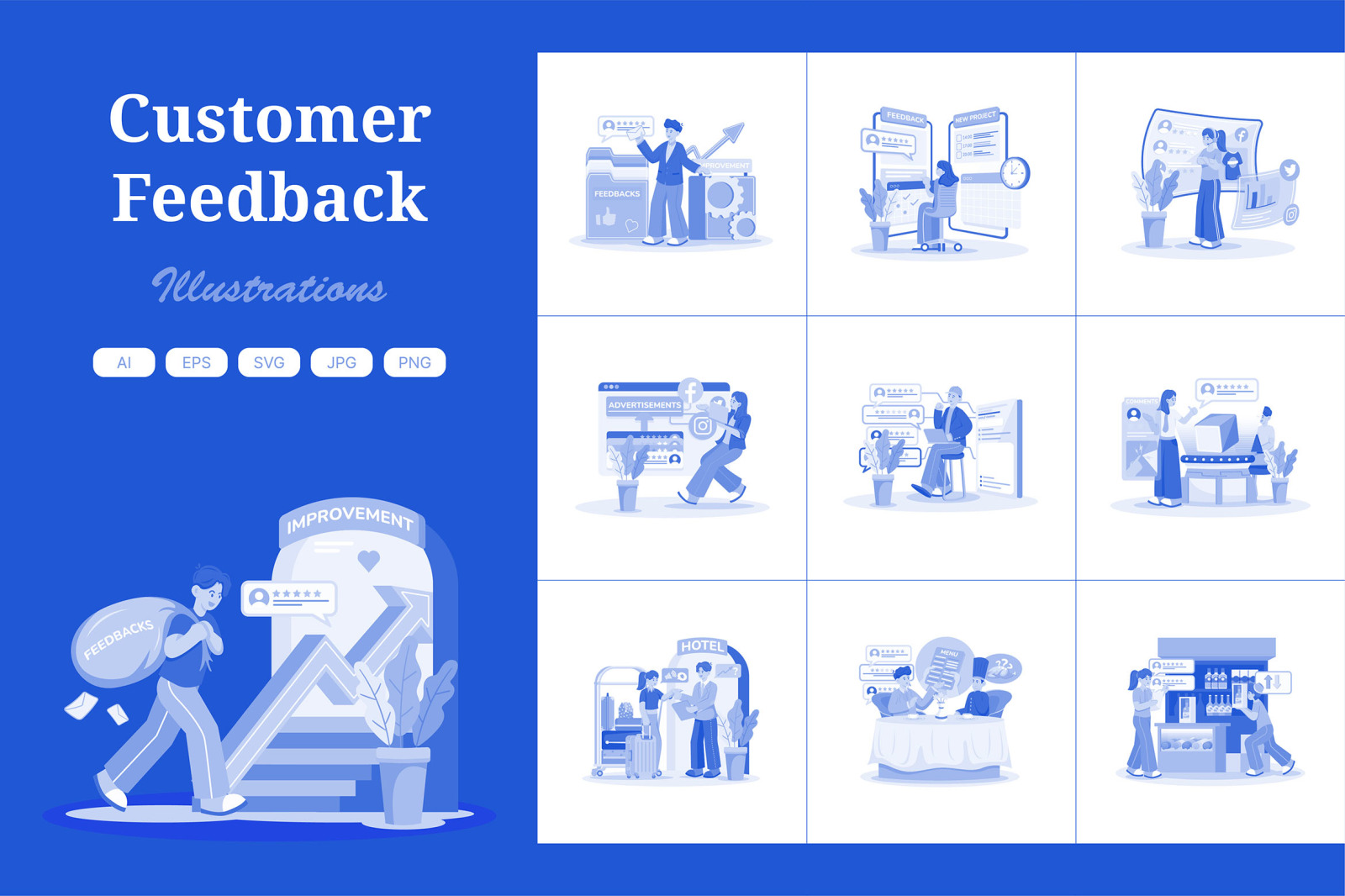 M730_Customer Feedback Illustration Pack 2 M730_Customer Feedback Illustration Pack 2