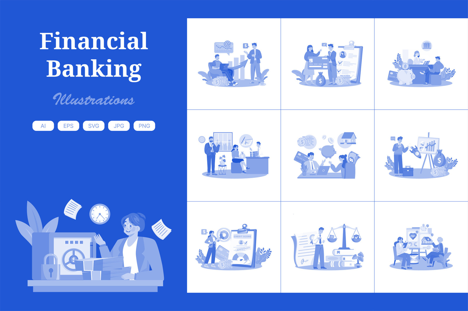 M732_Financial Banking Illustration Pack 1