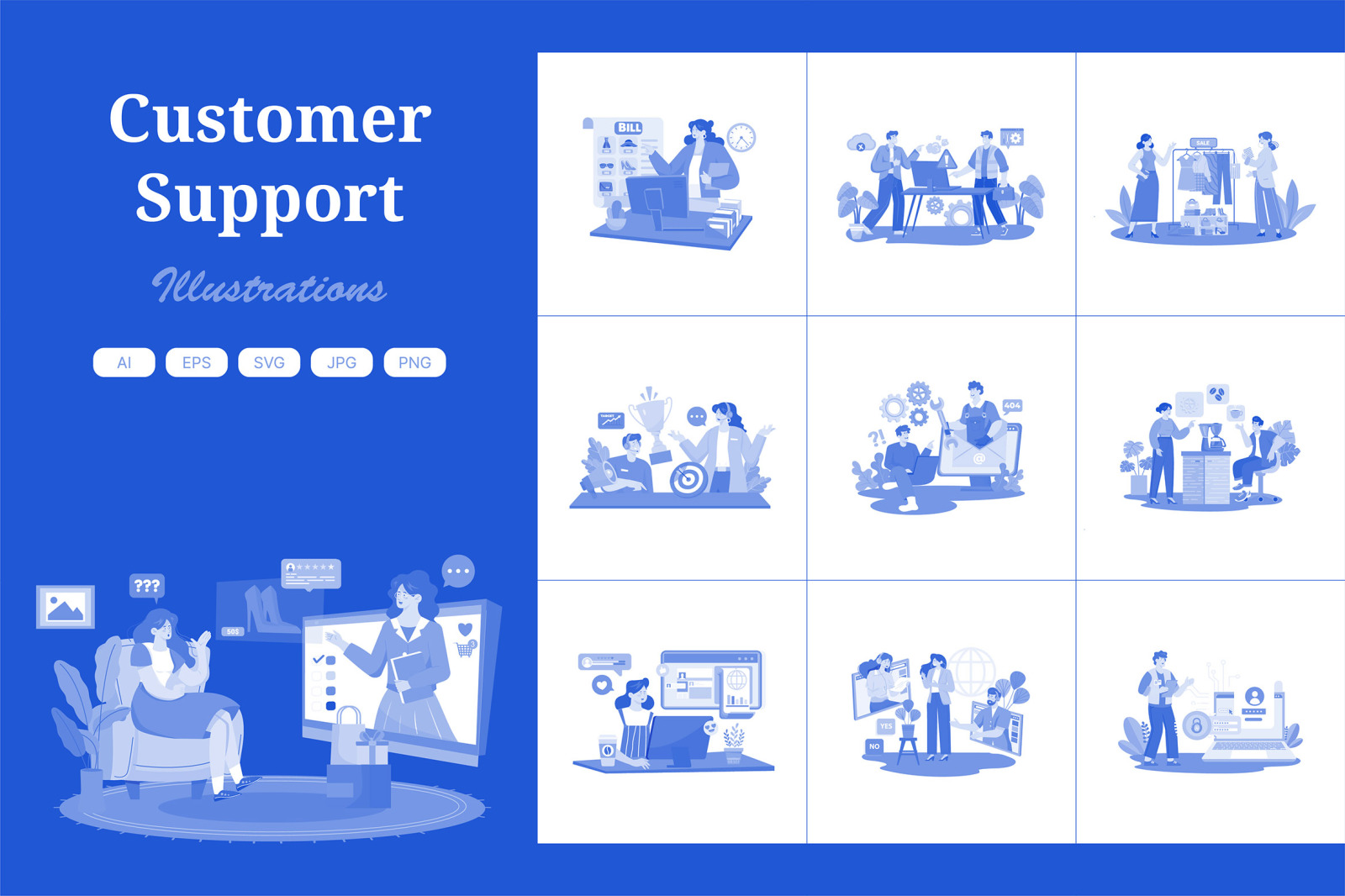 M733_Customer Support Illustration Pack 1