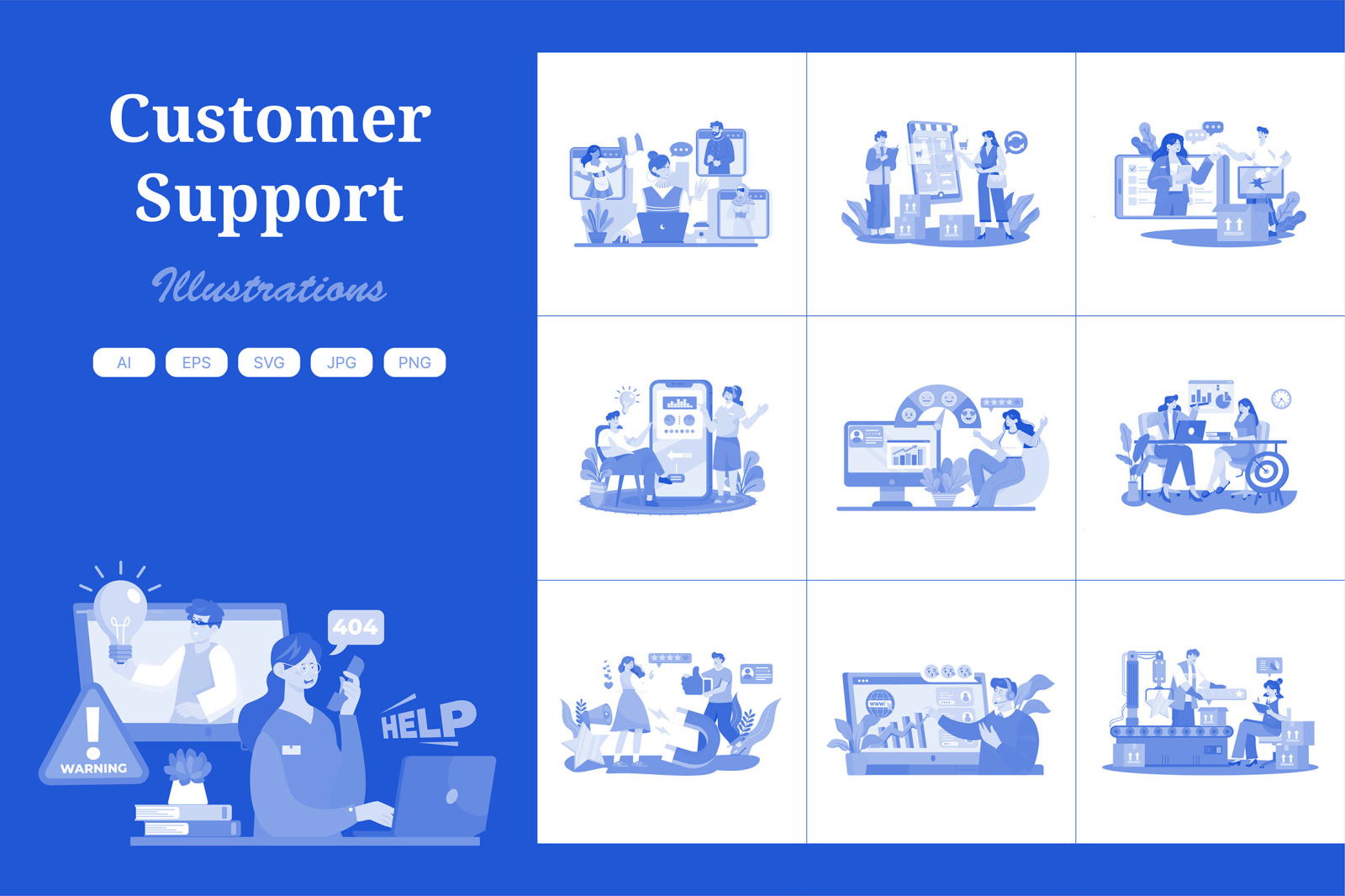 M733_Customer Support Illustration Pack 2