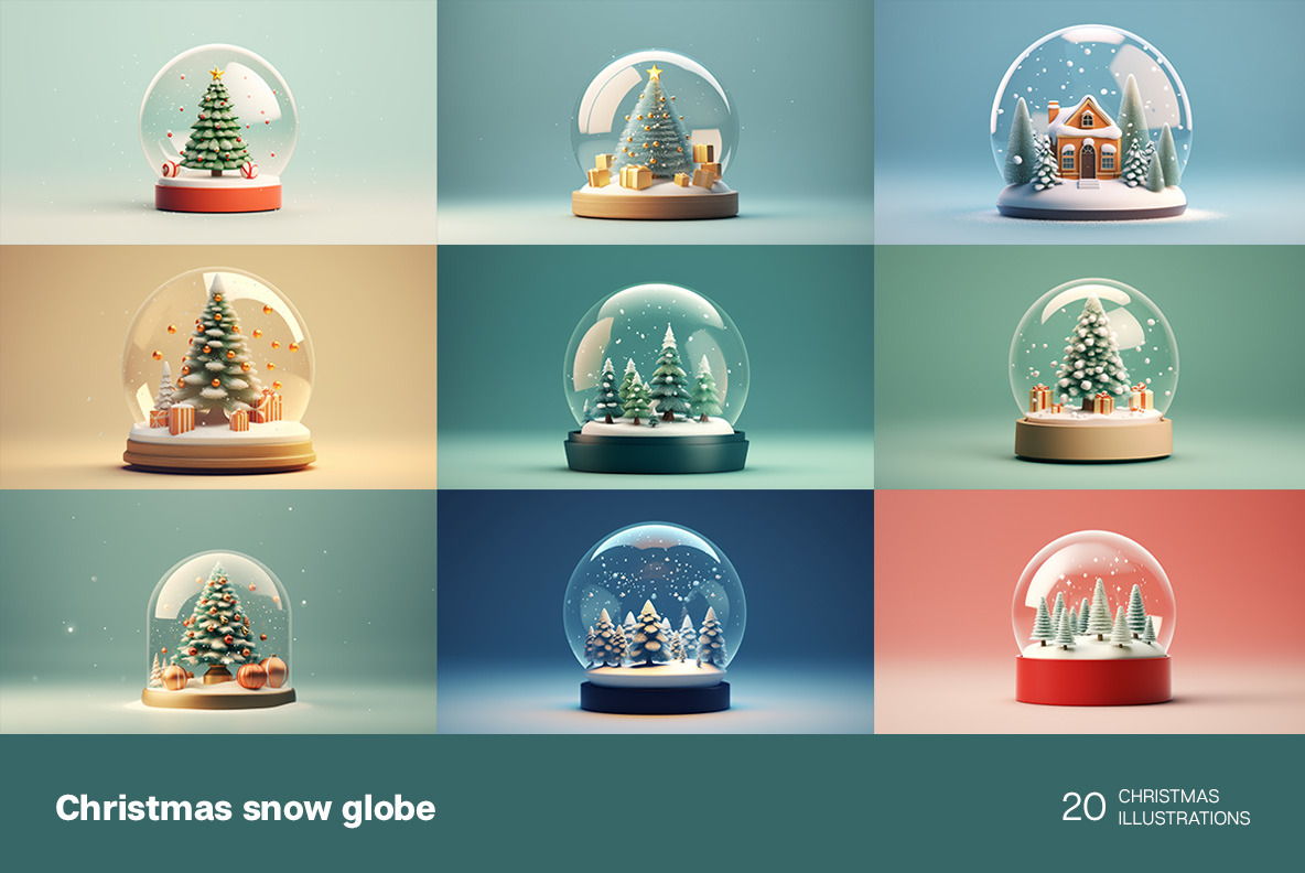 Christmas snow globe