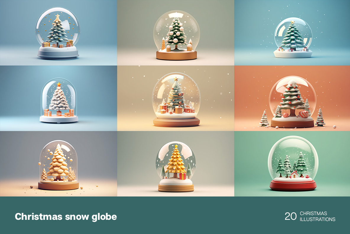 Christmas snow globe