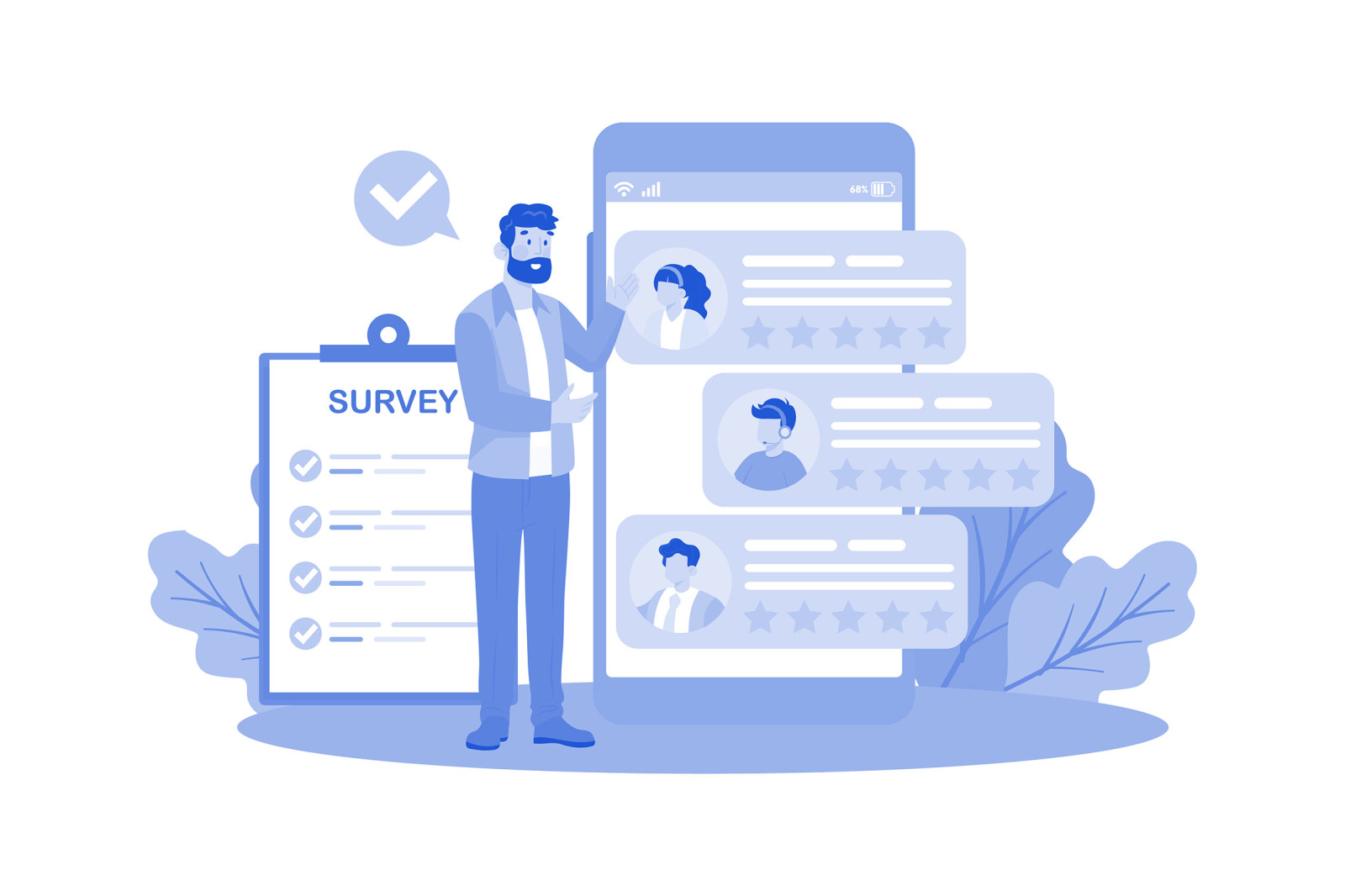 M739_Online Survey Illustration Pack 1