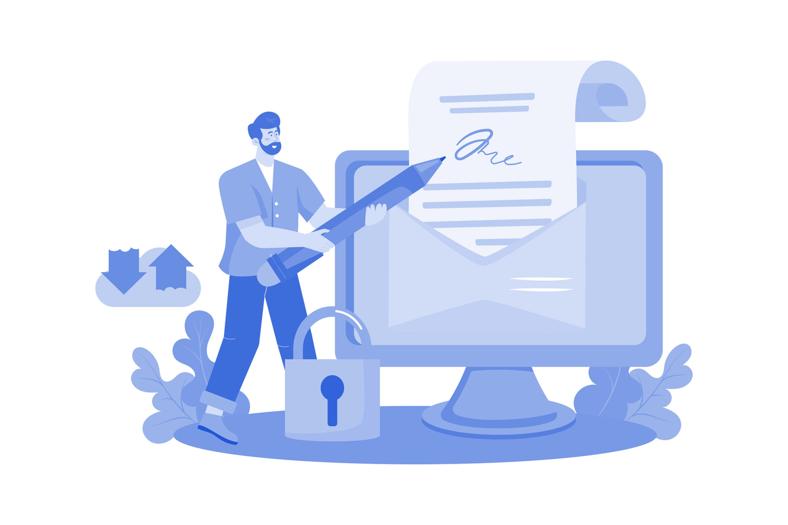 M738_Email Service Illustration Pack 2 M738_Email Service Illustration Pack 2