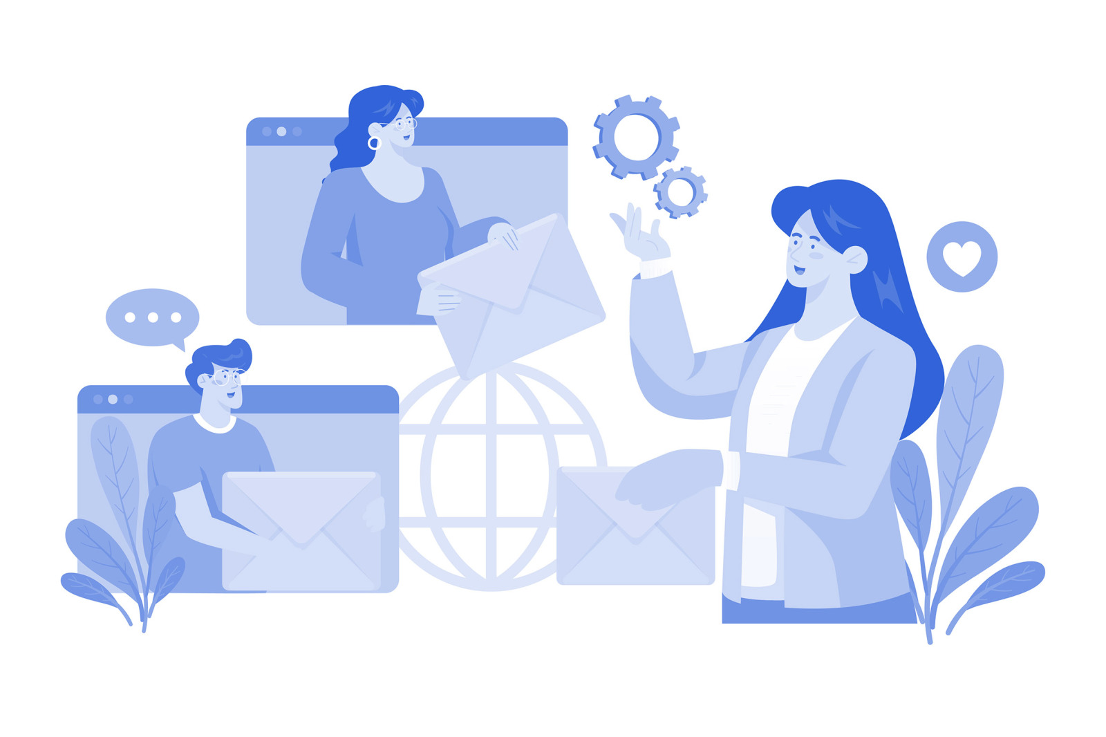 M738_Email Service Illustration Pack 2 M738_Email Service Illustration Pack 2