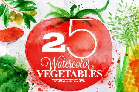 Vegetables Watercolor - Spray