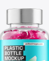 Plastic Bottle with Gummies Mockup