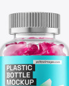 Plastic Bottle with Gummies Mockup