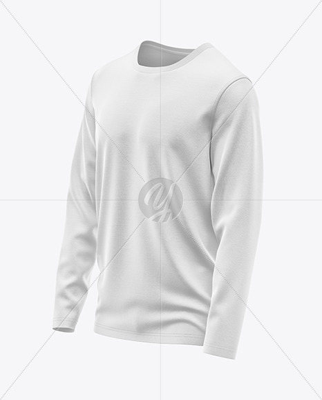 Men’s Long Sleeve T-Shirt Mockup