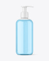 Clear Plastic Bottle with Pump Mockup
