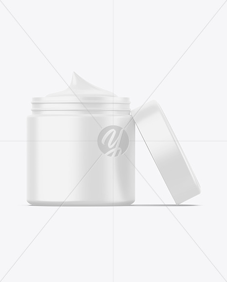 Matte Cosmetic Jar Mockup