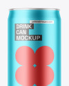 Matte Metallic Drink Can Mockup