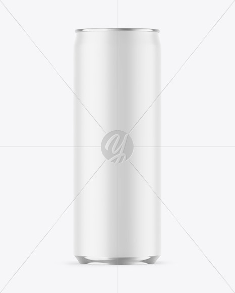 Matte Drink Can Mockup