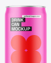 Matte Drink Can Mockup