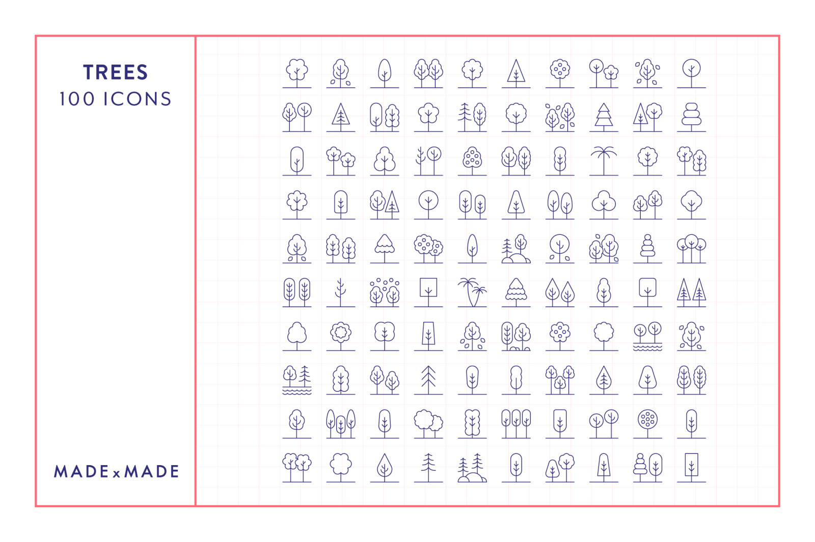 Trees Icons Trees Icons
