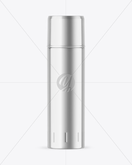 Metallic Thermo Bottle Mockup