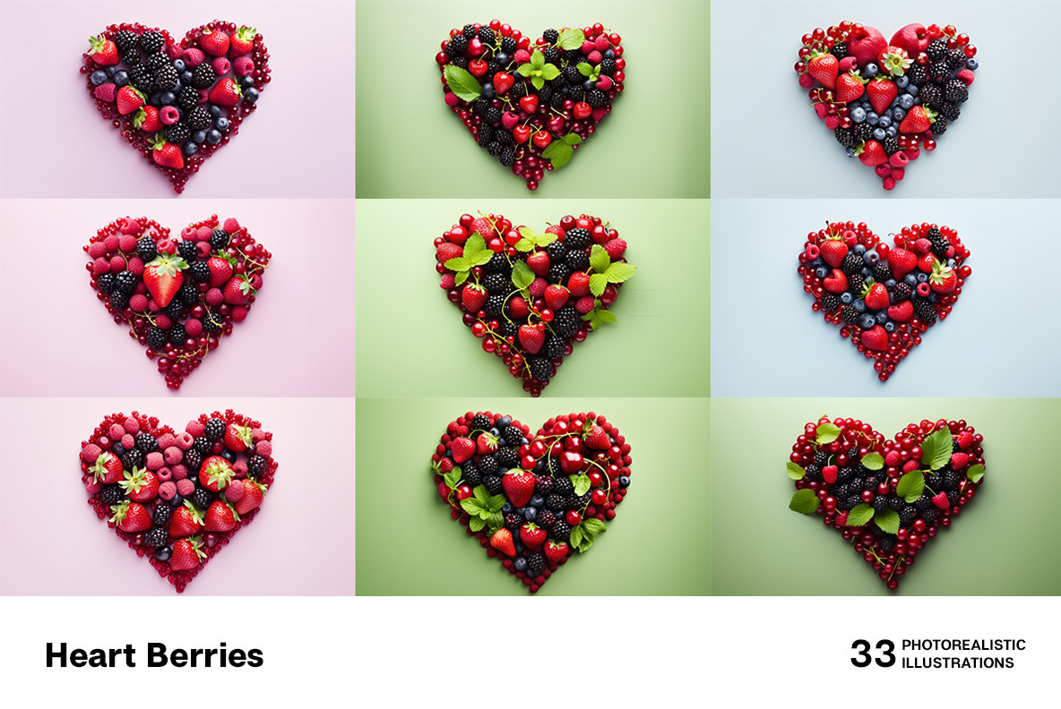 Heart Berries Heart Berries