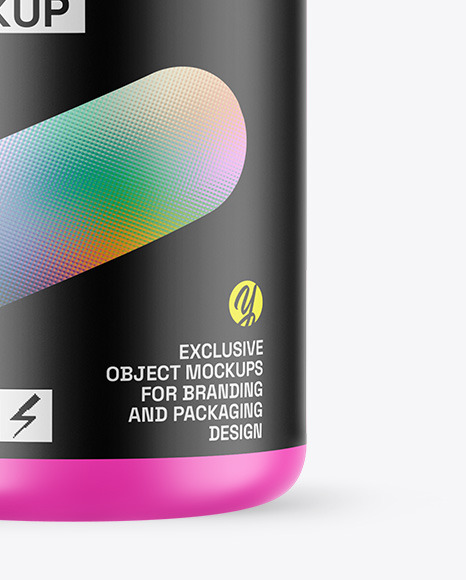 Matte Protein Jar Mockup Matte Protein Jar Mockup