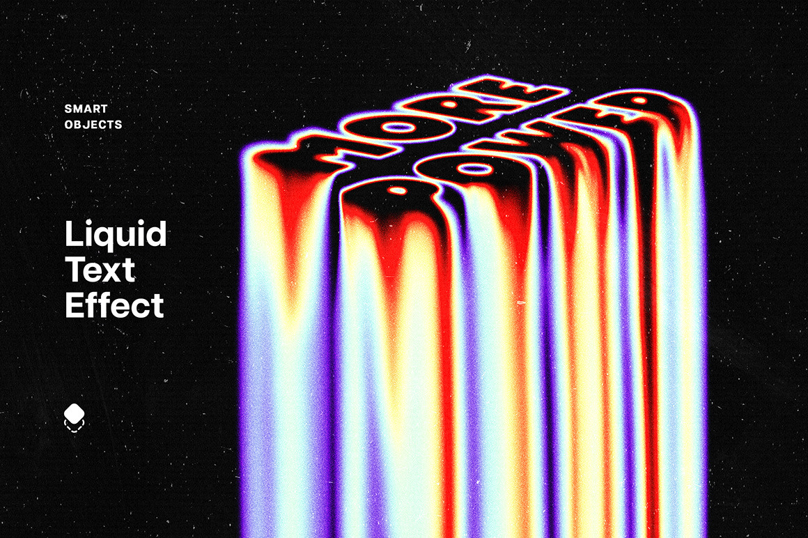 Liquid Melted Text Effect Liquid Melted Text Effect