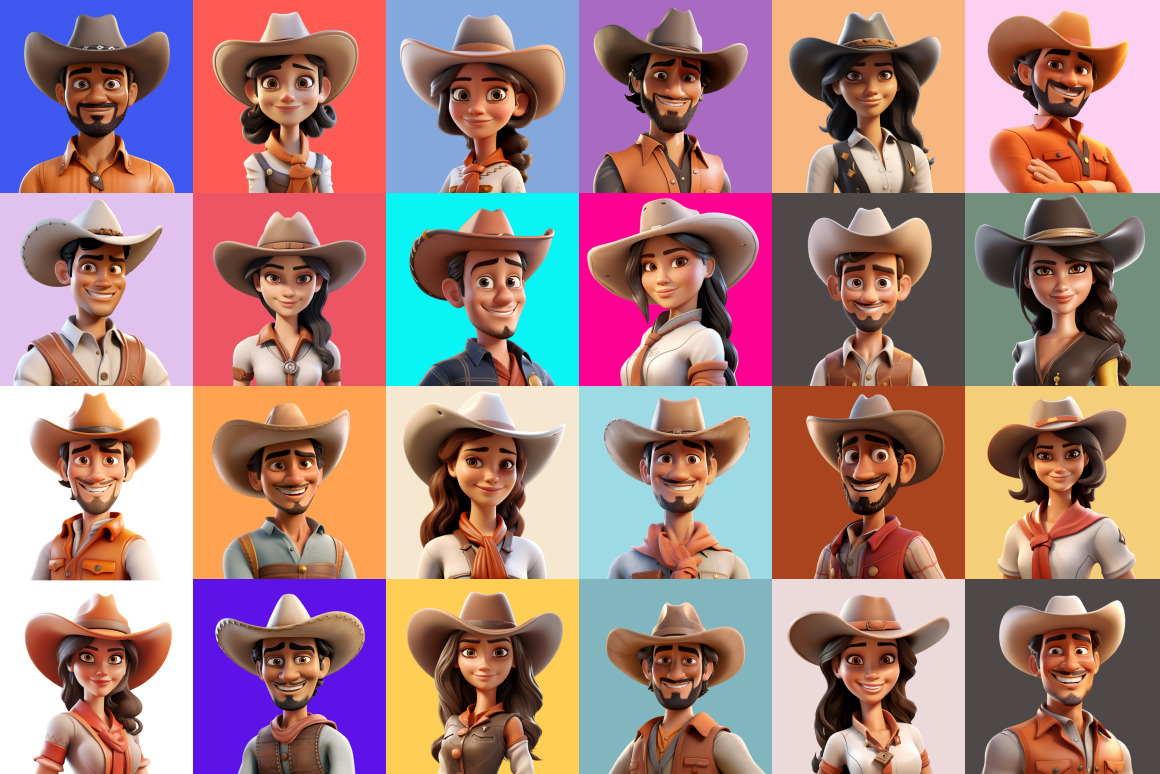 125 Animoji - Cowboy People