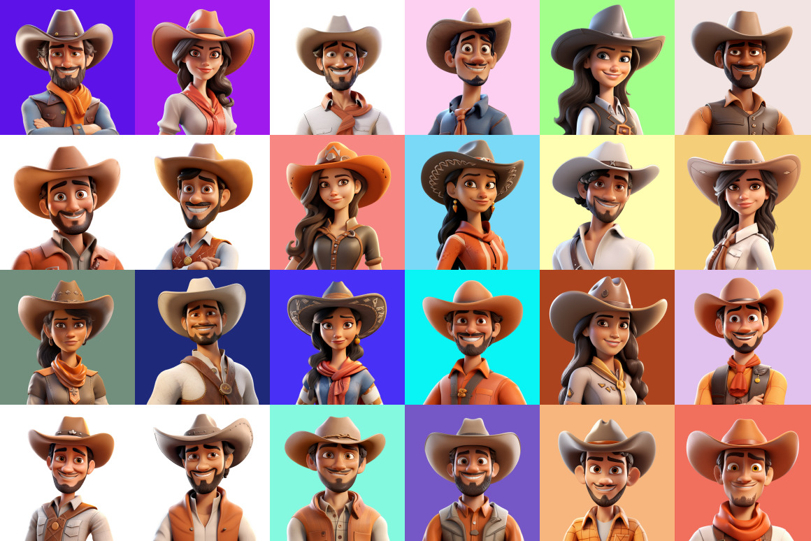 125 Animoji - Cowboy People