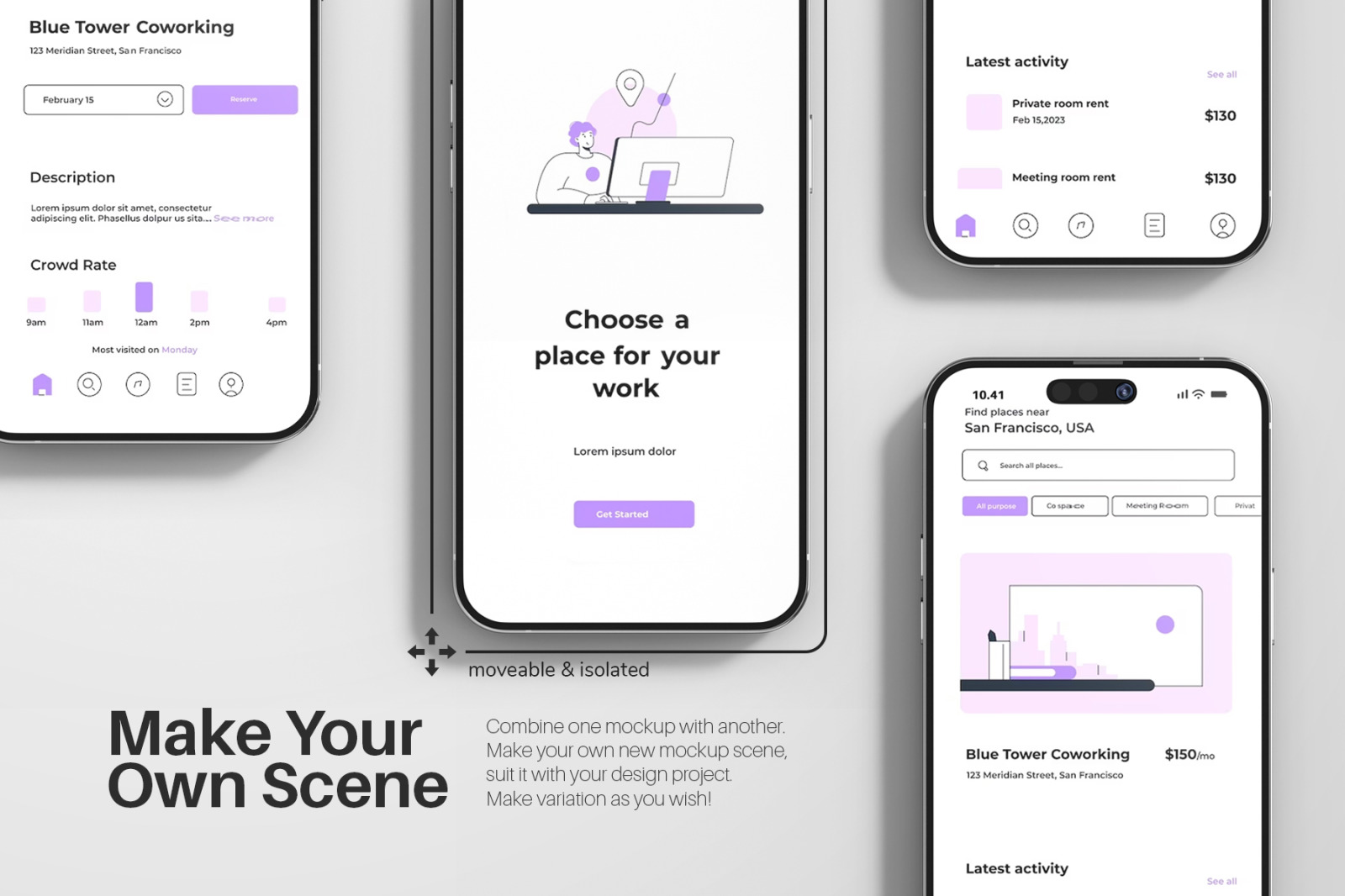 iPhone 14 Pro Max PSD Mockup Set iPhone 14 Pro Max PSD Mockup Set