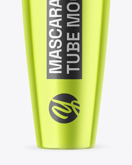 Metallic Mascara Tube Mockup