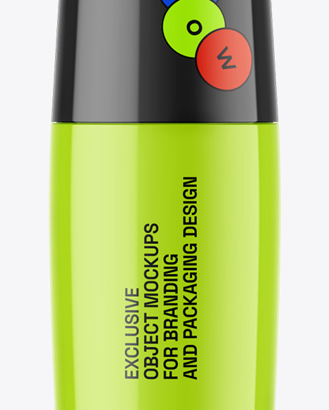 Glossy Mascara Tube Mockup