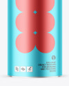 Matte Metallic Tea Tin Can Mockup