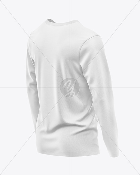 Men’s Long Sleeve T-Shirt Mockup