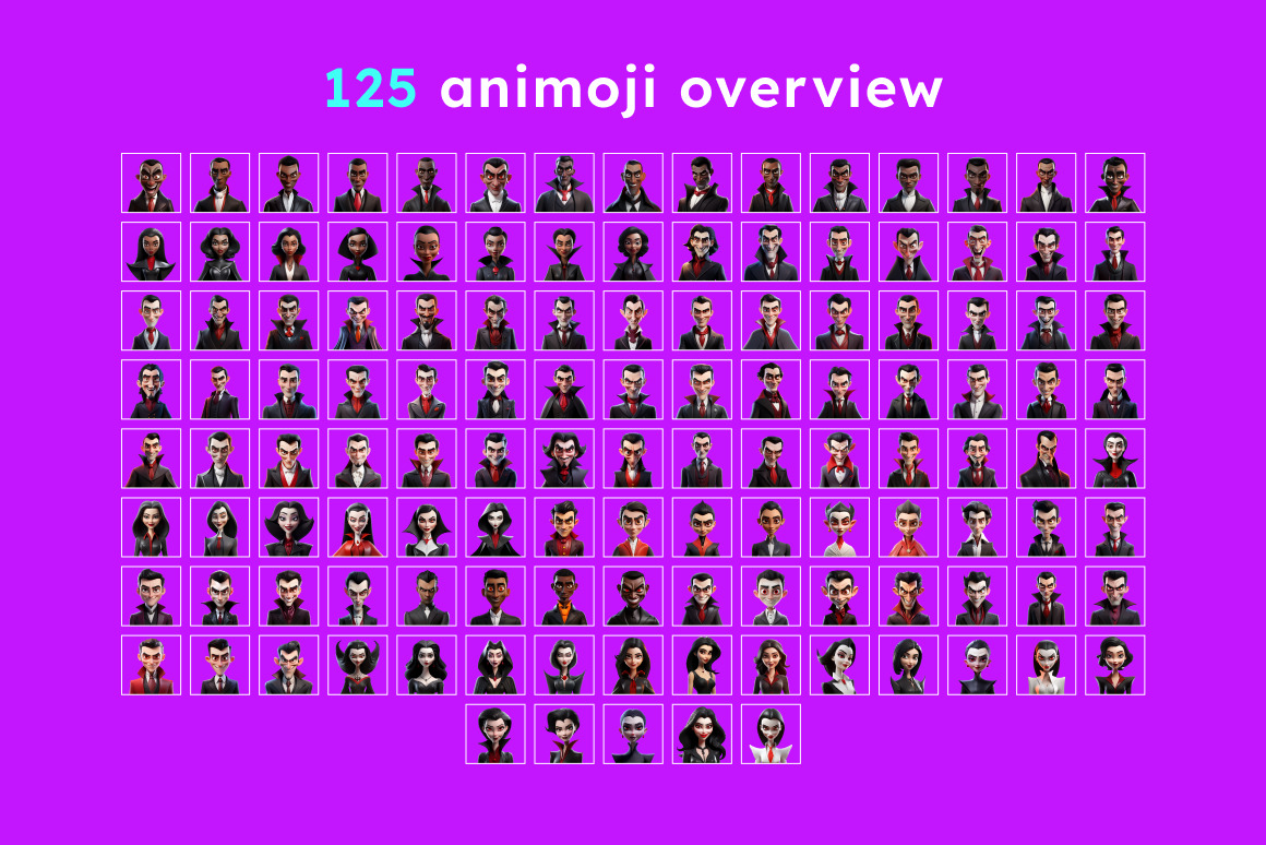 125 Animoji - Vampire People