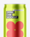 Metallic Drink Can Mockup