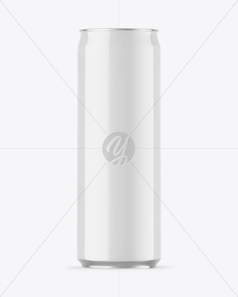 Glossy Drink Can Mockup