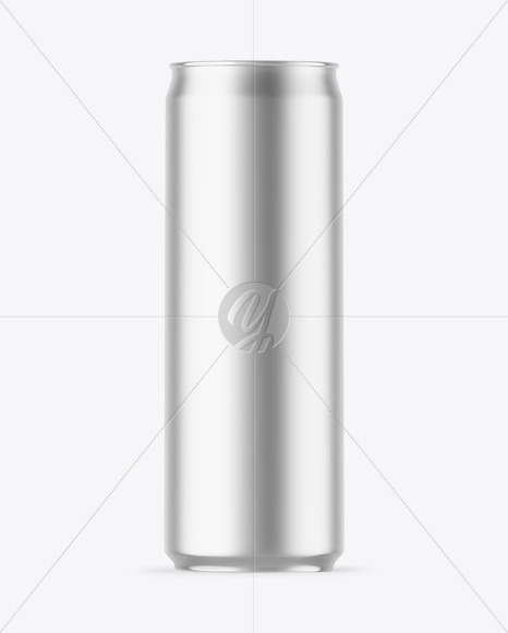 Matte Metallic Drink Can Mockup