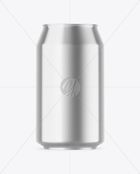 Metallic Drink Can Mockup