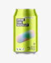 Metallic Drink Can Mockup