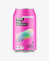 Matte Drink Can Mockup