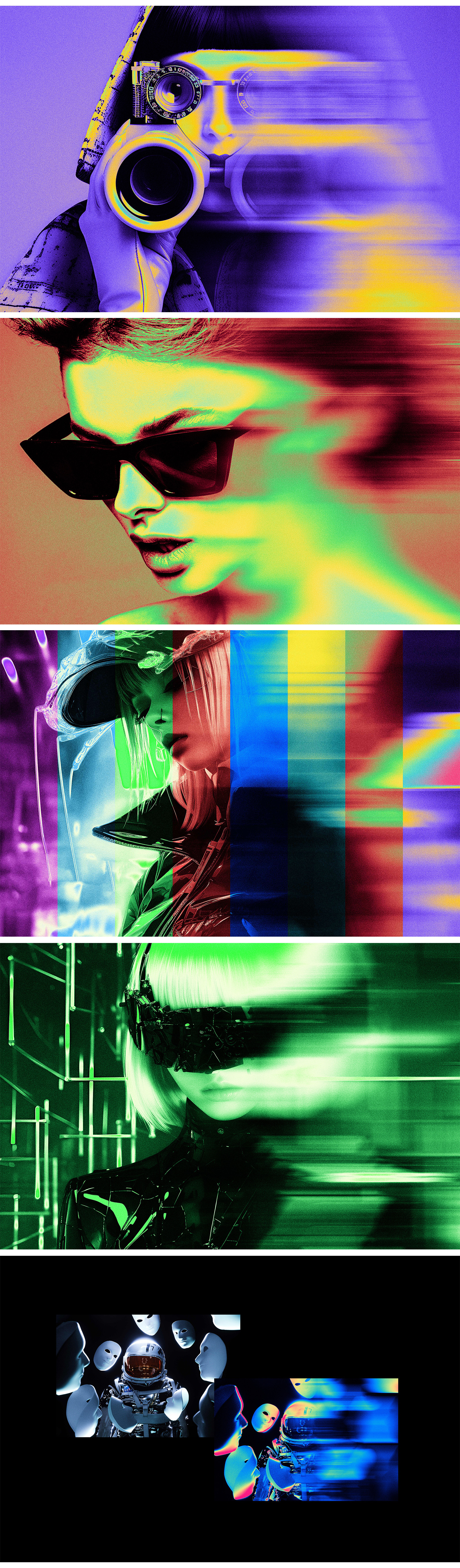 Motion Photo Effect with Acid Colors Motion Photo Effect with Acid Colors