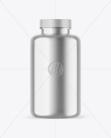 Metallic Protein Jar Mockup Metallic Protein Jar Mockup