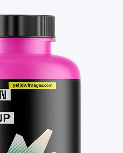 Matte Protein Jar Mockup Matte Protein Jar Mockup