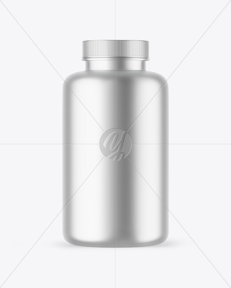 Matte Metallic Protein Jar Mockup Matte Metallic Protein Jar Mockup