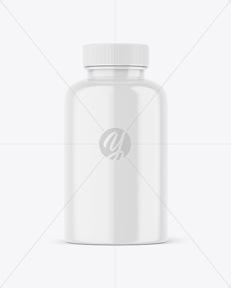 Glossy Protein Jar Mockup