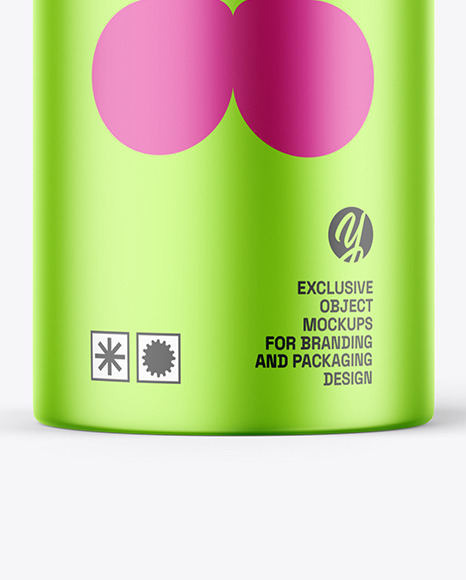 Metallic Cosmetic Bottle with Pump Mockup