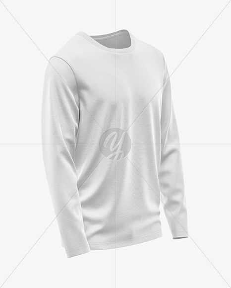 Men’s Long Sleeve T-Shirt Mockup