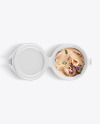 Plastic Bowl With Miso Soup Mockup