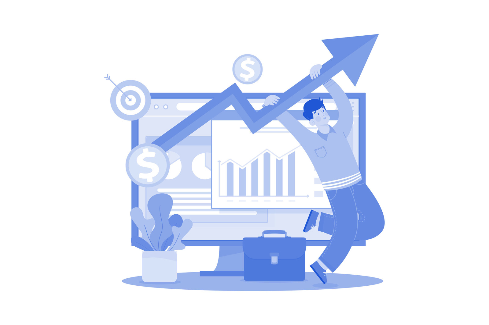 M696_Business Finance Illustration Pack 1