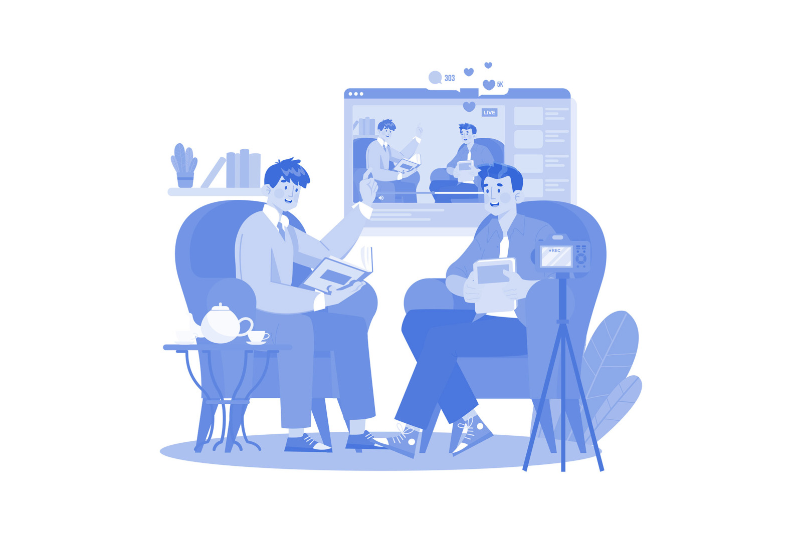 M698_Video Streaming Illustration Pack 1 M698_Video Streaming Illustration Pack 1