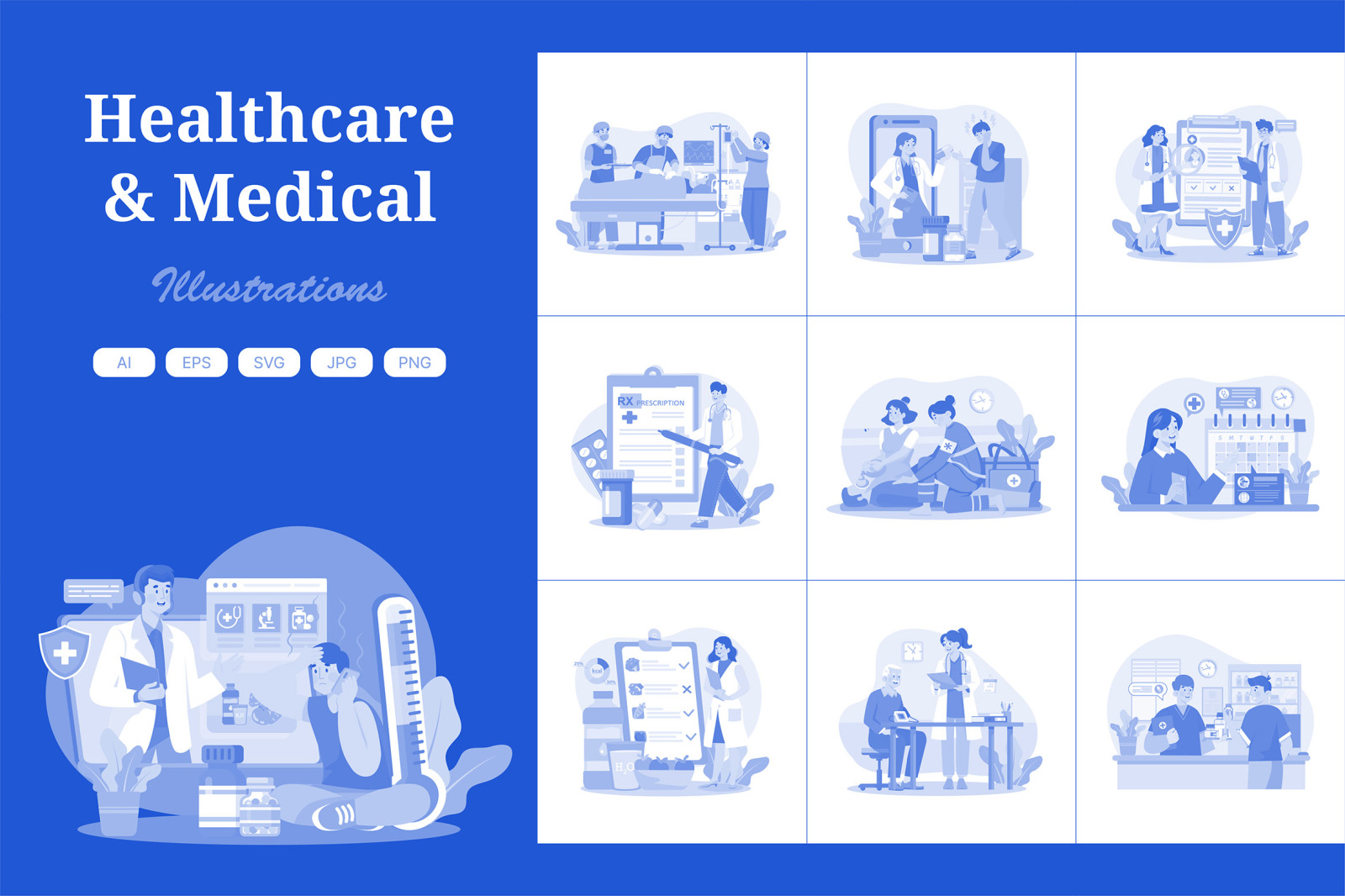 M699_Medical And Healthcare Illustration Pack 2