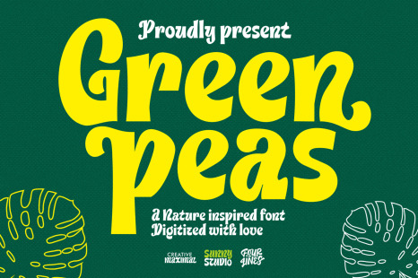 Green Peas - Decorative Font - Fonts